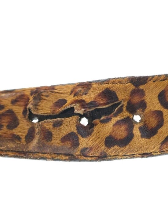 Chrome Hearts 1.5 Strap Leopard Pattern Scroll Rebe Roulis Betts Leather Belt main image 6